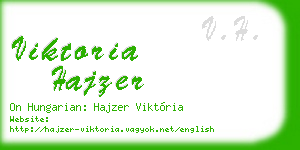 viktoria hajzer business card